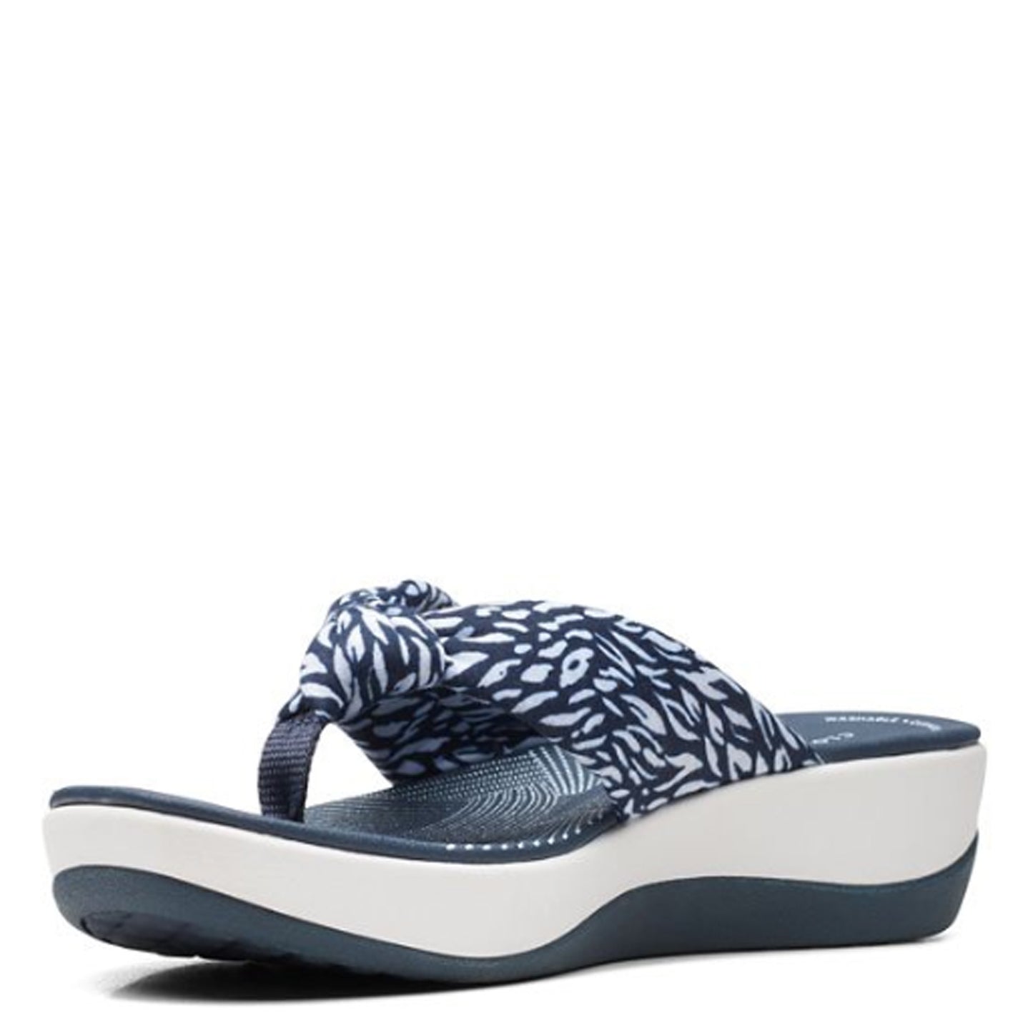 Peltz Shoes Women's Clarks Arla Glison Sandal NAVY 26171750