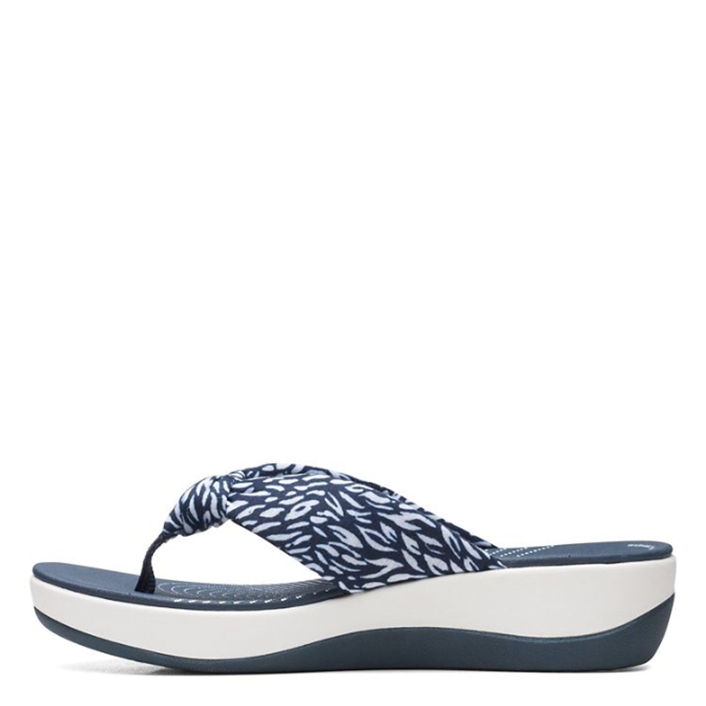 Peltz Shoes Women's Clarks Arla Glison Sandal NAVY 26171750
