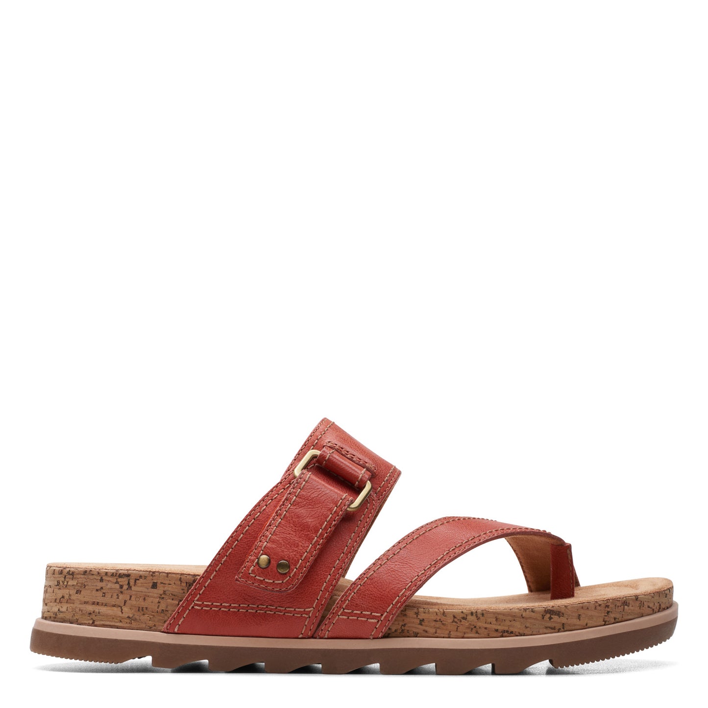 Peltz Shoes Women's Clarks Yacht Beach Sandal red 26171769