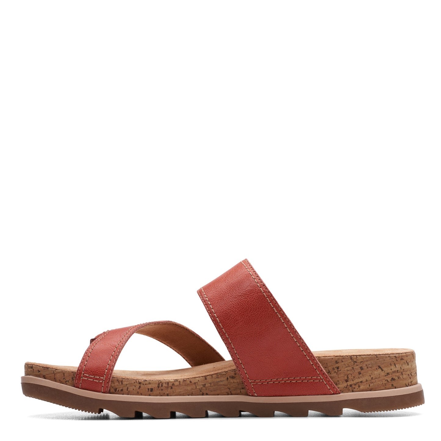Peltz Shoes Women's Clarks Yacht Beach Sandal red 26171769