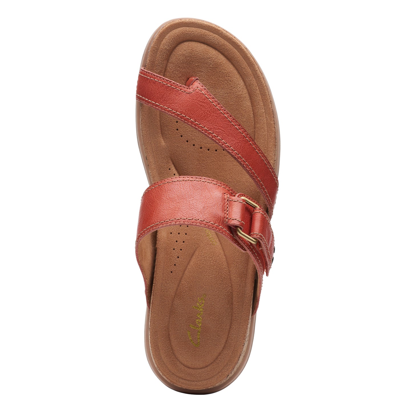 Peltz Shoes Women's Clarks Yacht Beach Sandal red 26171769
