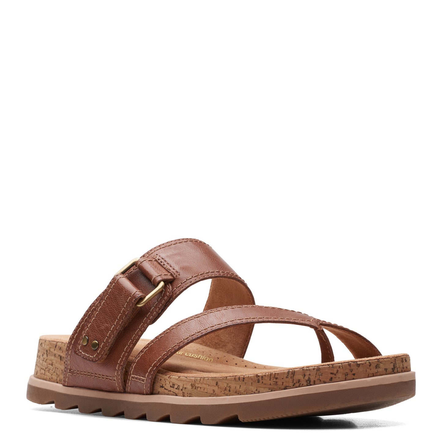 Peltz Shoes Women's Clarks Yacht Beach Sandal tan 26171771