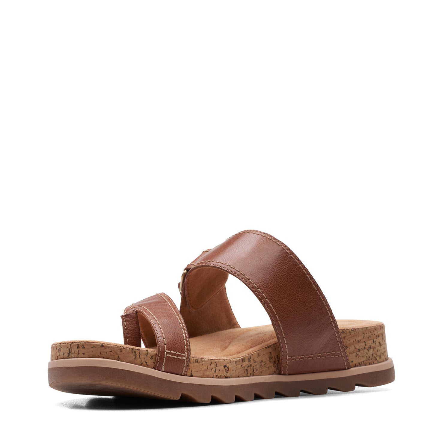 Peltz Shoes Women's Clarks Yacht Beach Sandal tan 26171771