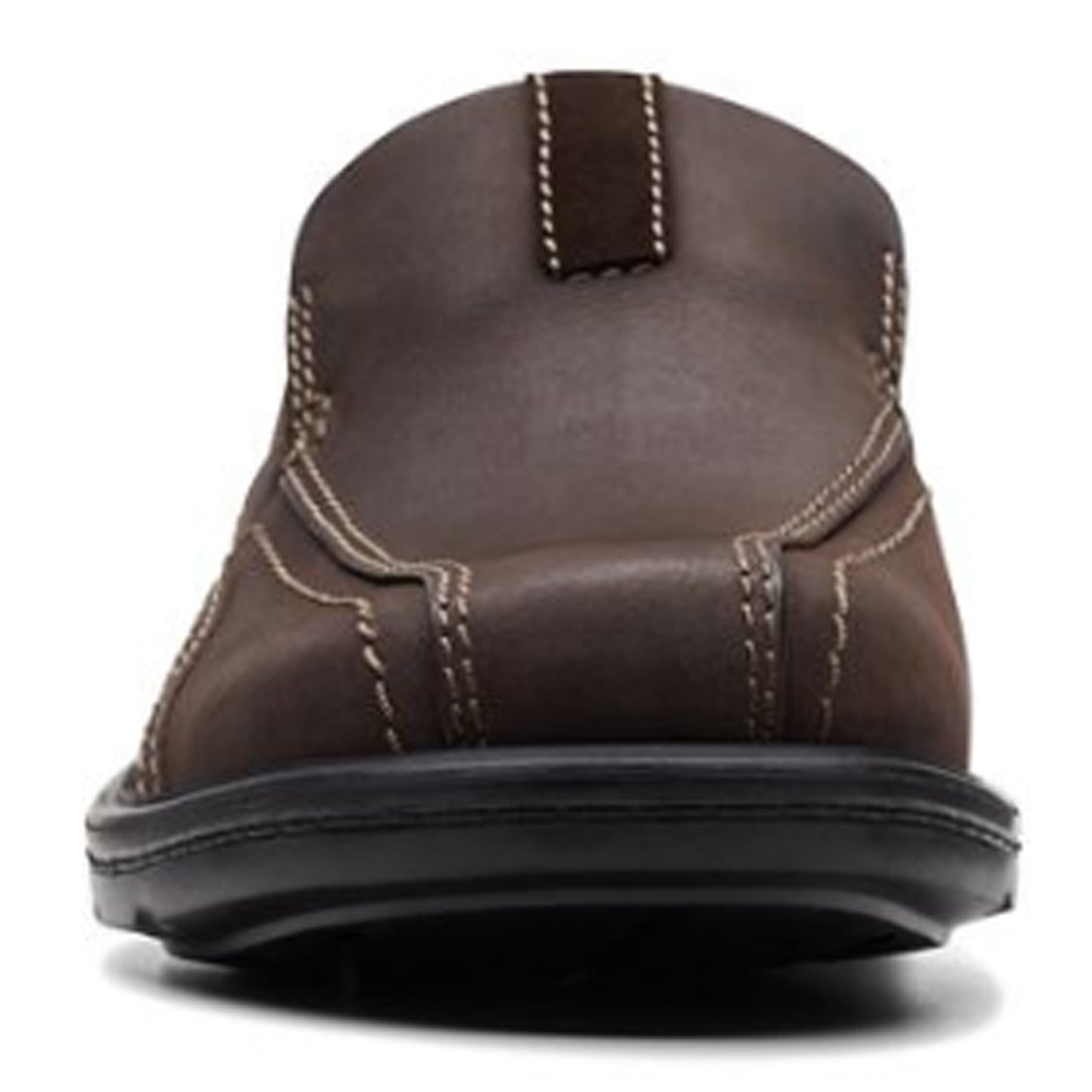 Peltz Shoes Men's Clarks Gessler Step Slip-On Dark Brown 26171775