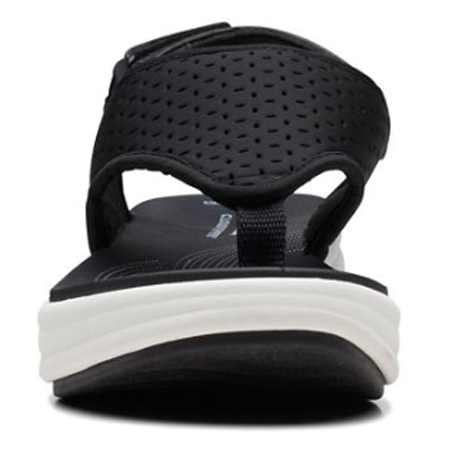Peltz Shoes Women's Clarks Drift Blossom Sandal BLACK 26171817