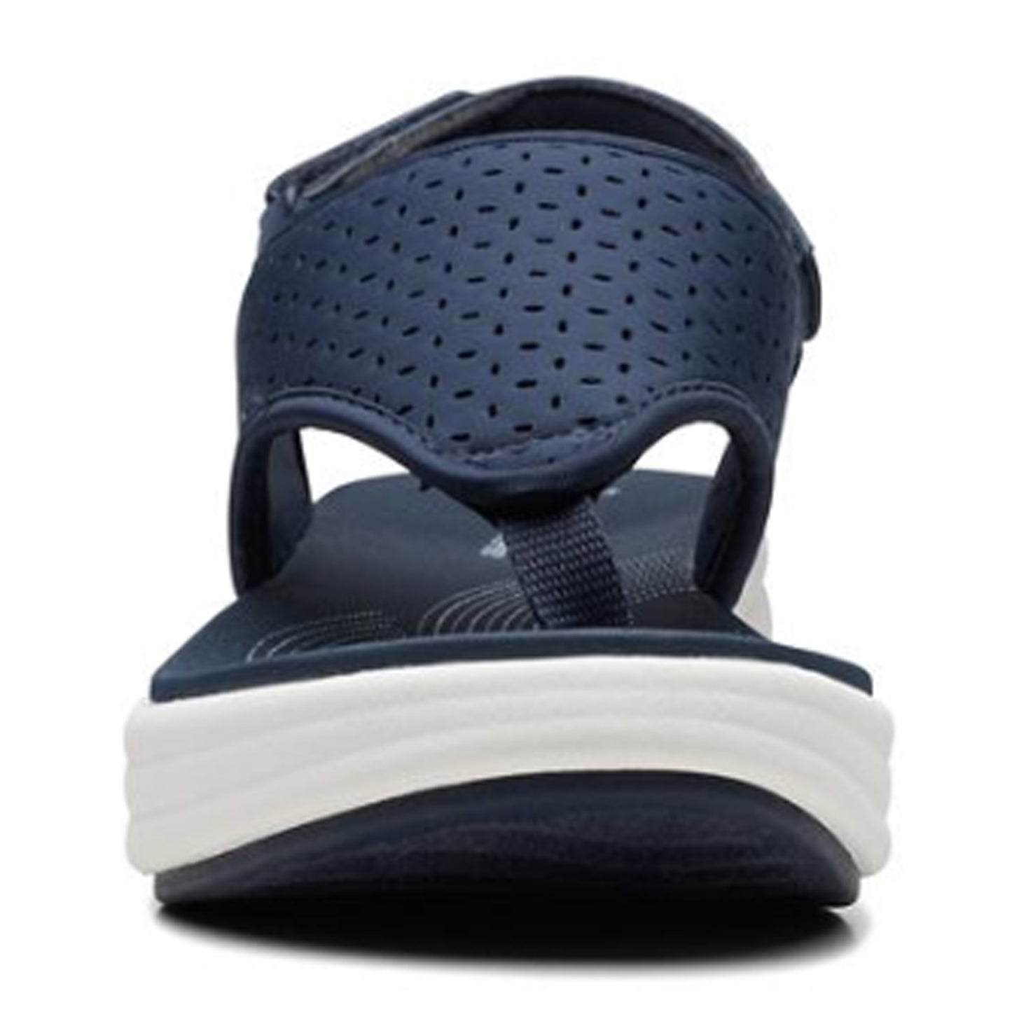 Peltz Shoes Women's Clarks Drift Blossom Sandal NAVY 26171820