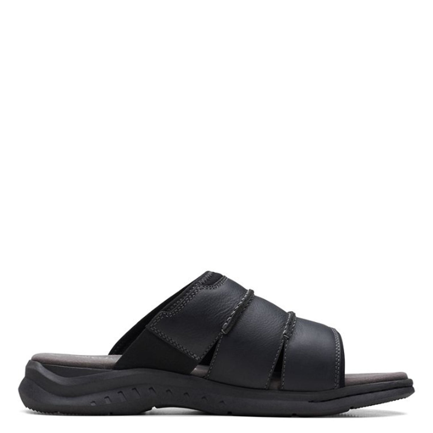 Peltz Shoes Men's Clarks Walkford Easy Sandal Black 26172310