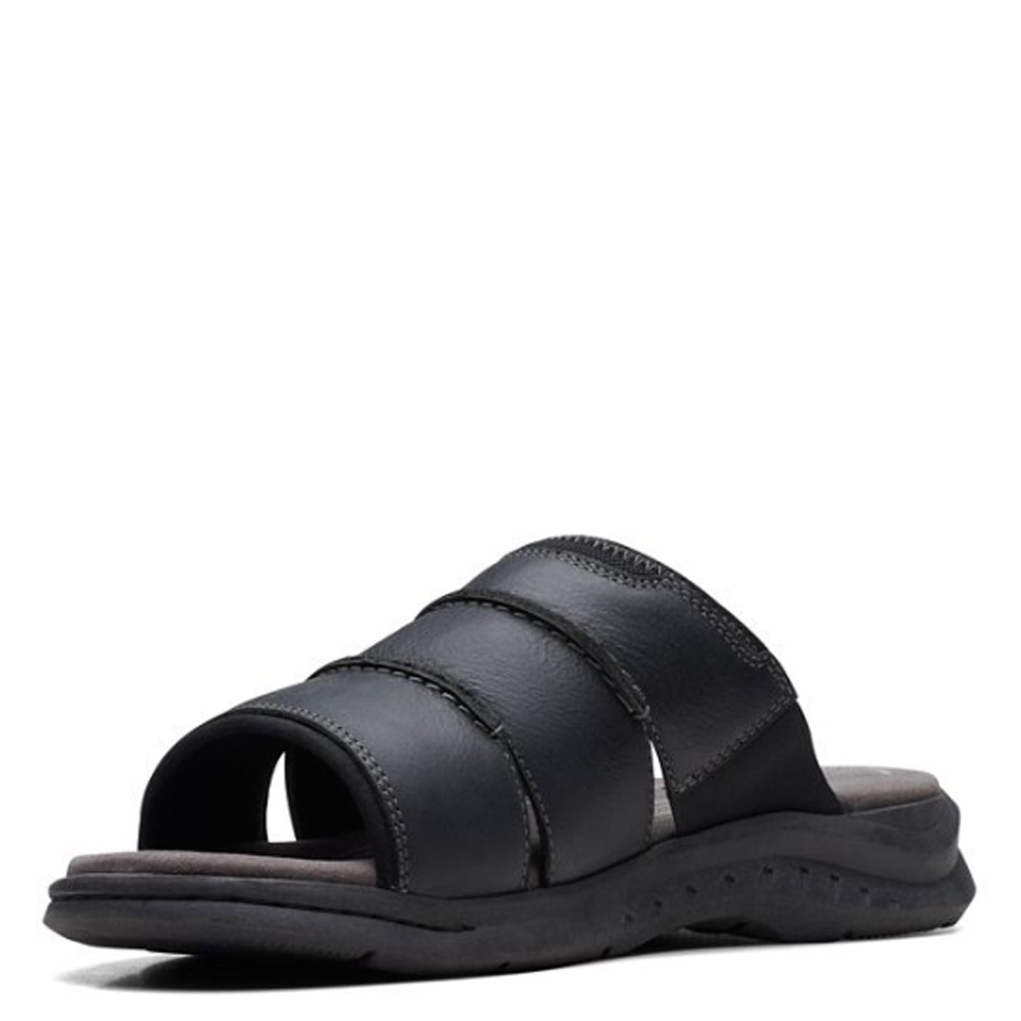 Peltz Shoes Men's Clarks Walkford Easy Sandal Black 26172310