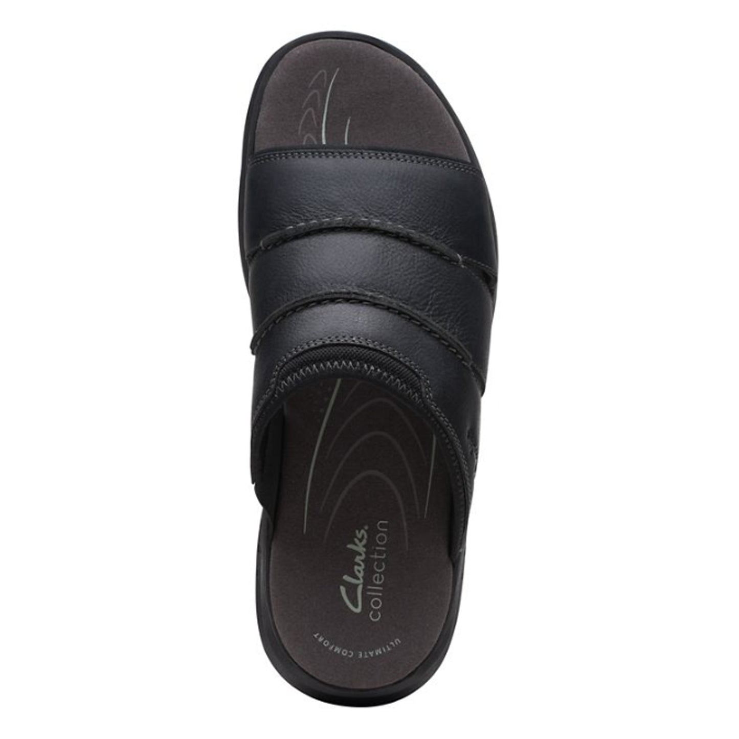 Peltz Shoes Men's Clarks Walkford Easy Sandal Black 26172310