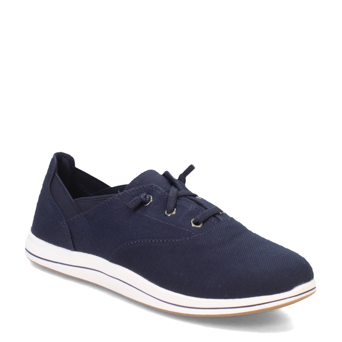 Peltz Shoes Women's Clarks Breeze Ave II Sneaker NAVY 26172769