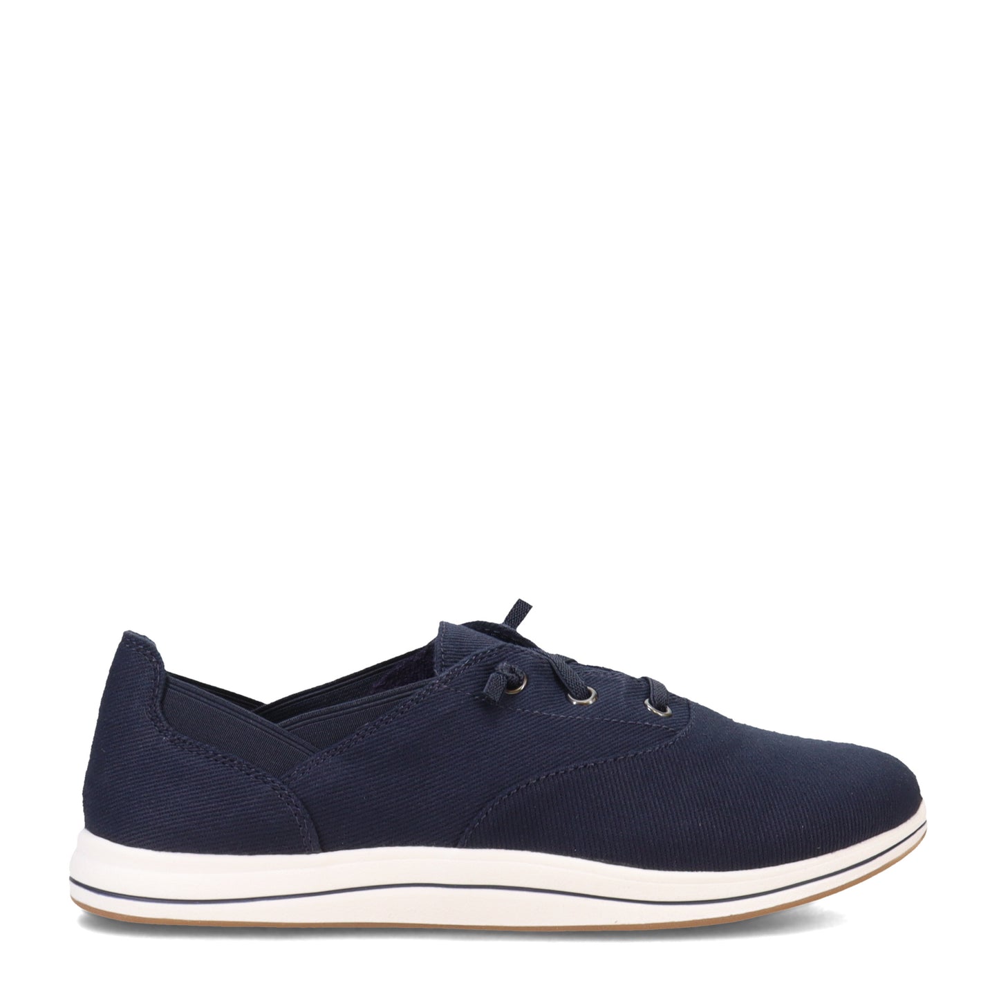 Peltz Shoes Women's Clarks Breeze Ave II Sneaker NAVY 26172769
