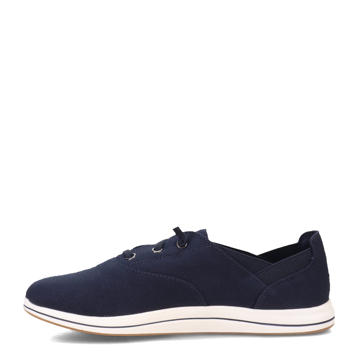 Peltz Shoes Women's Clarks Breeze Ave II Sneaker NAVY 26172769