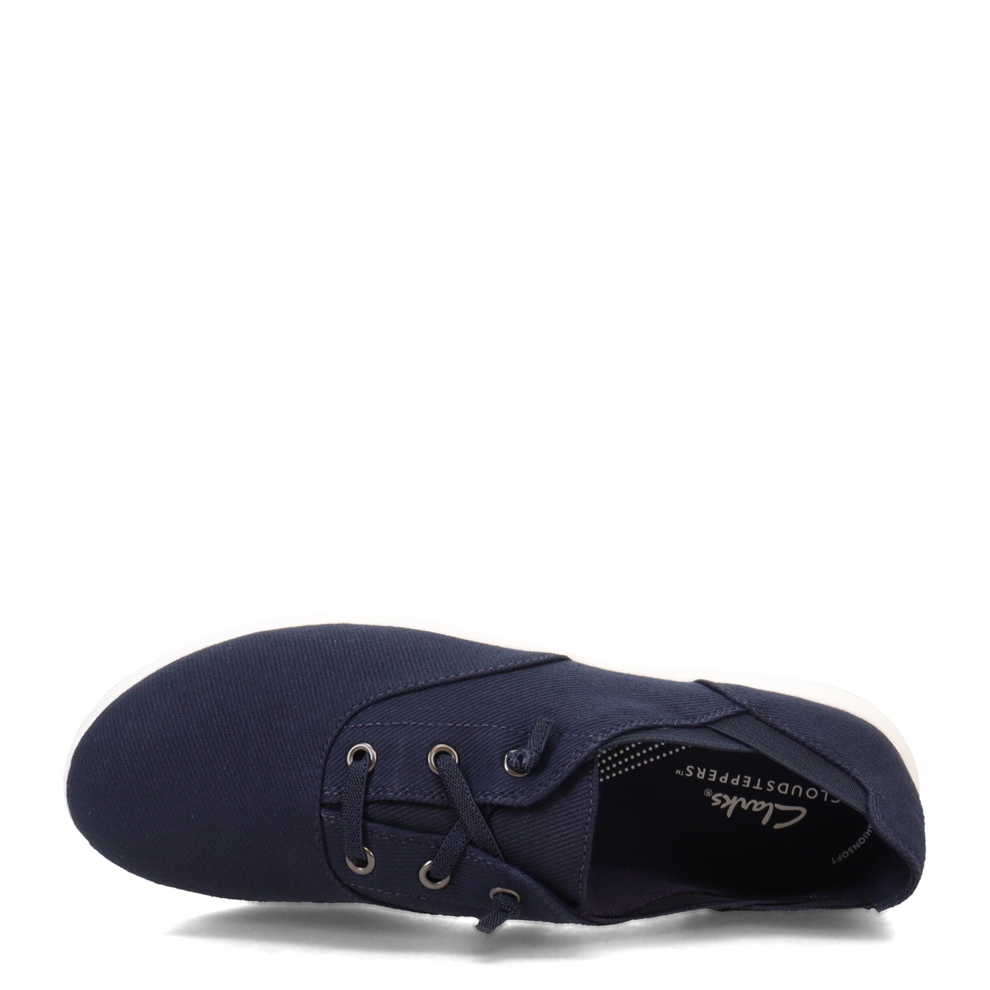 Peltz Shoes Women's Clarks Breeze Ave II Sneaker NAVY 26172769