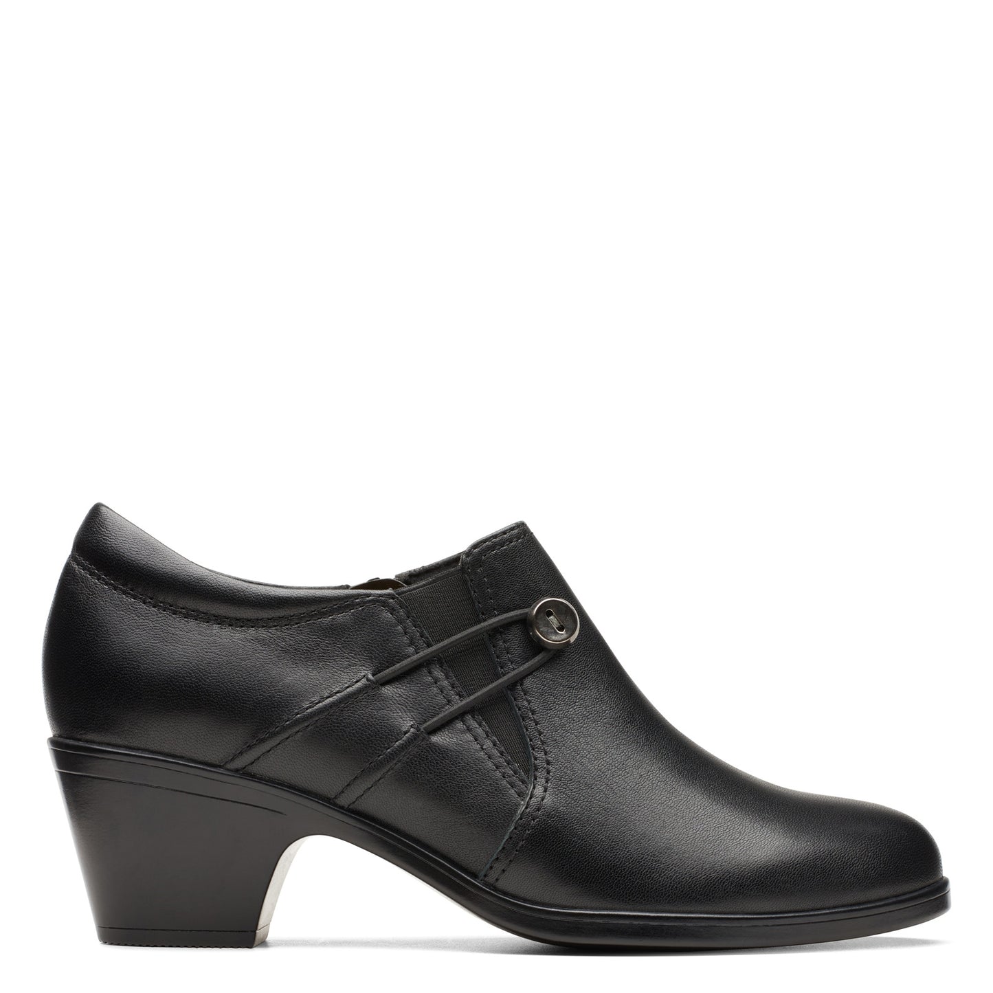 Peltz Shoes Women's Clarks Emily 2 Erin Shootie BLACK 26174073