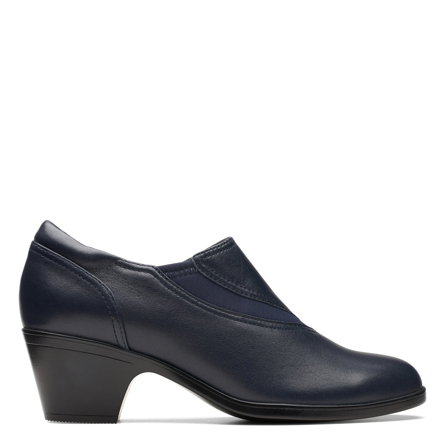 Peltz Shoes Women's Clarks Emily 2 Shootie Navy 26174078
