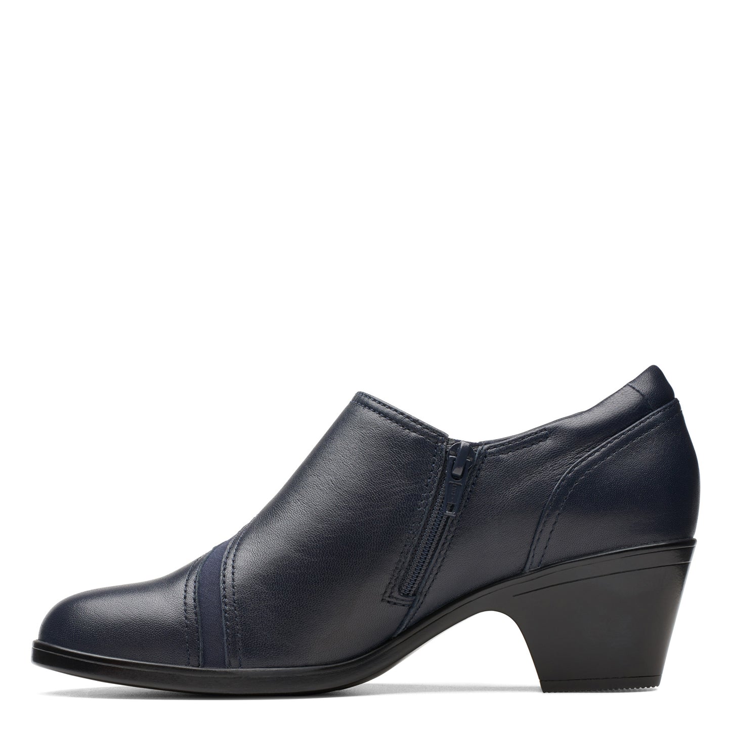 Peltz Shoes Women's Clarks Emily 2 Shootie Navy 26174078