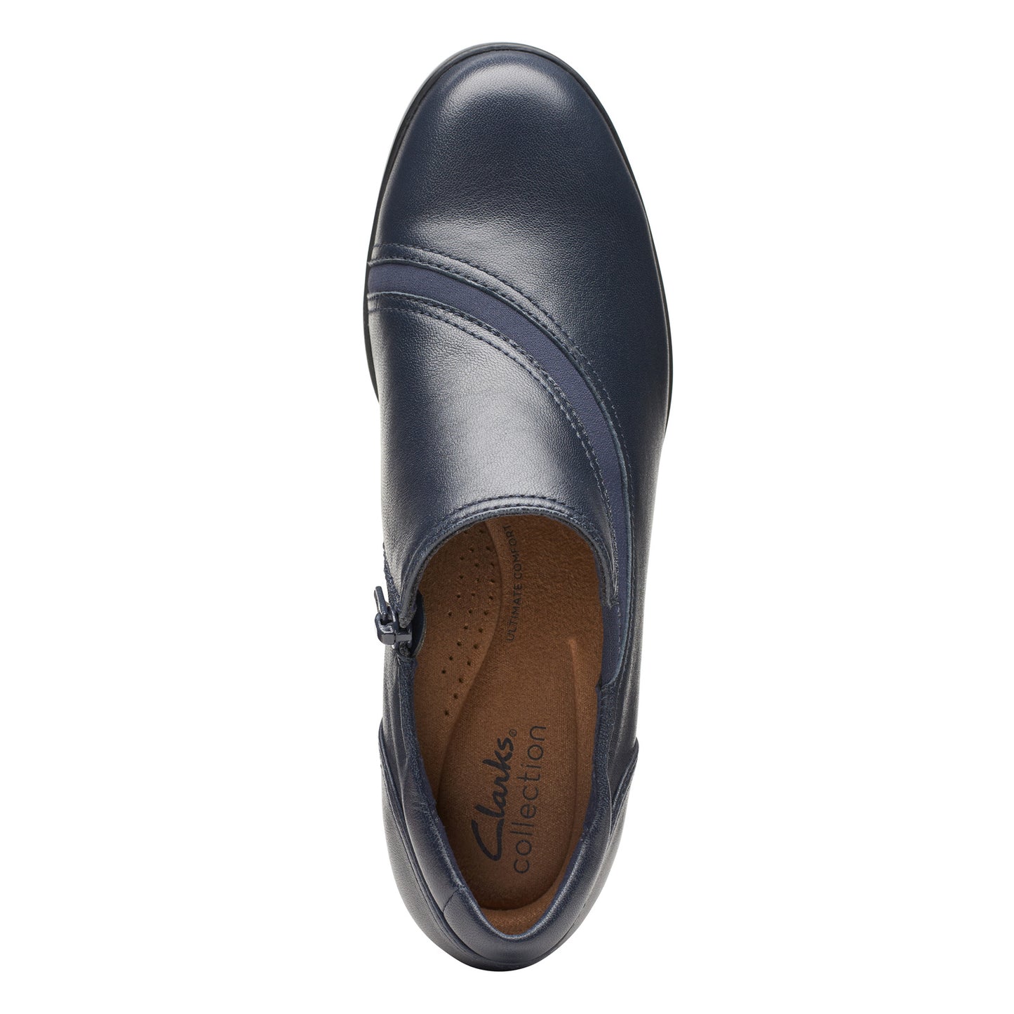 Peltz Shoes Women's Clarks Emily 2 Shootie Navy 26174078