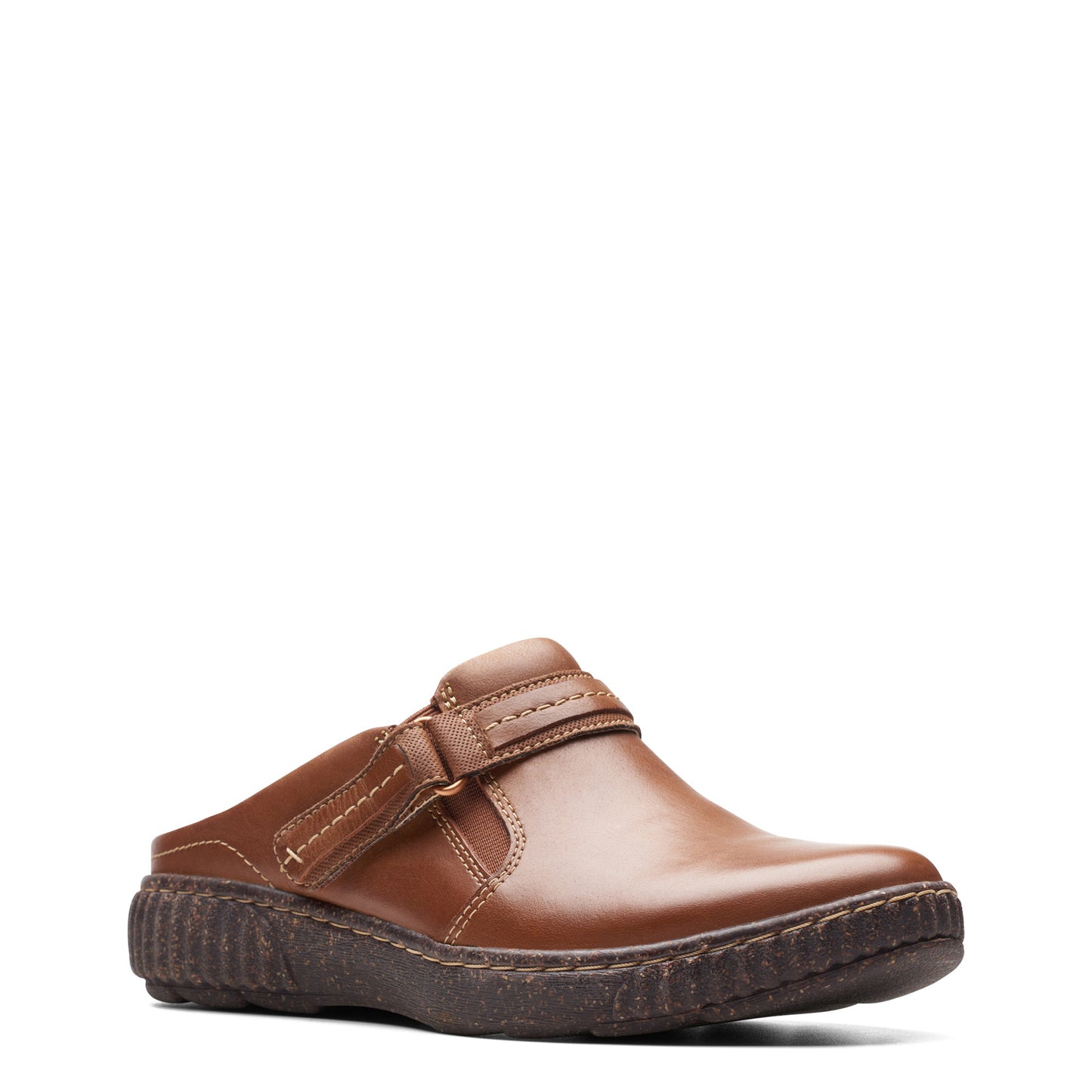 Peltz Shoes Women's Clarks Caroline May Clog TAN 26174163