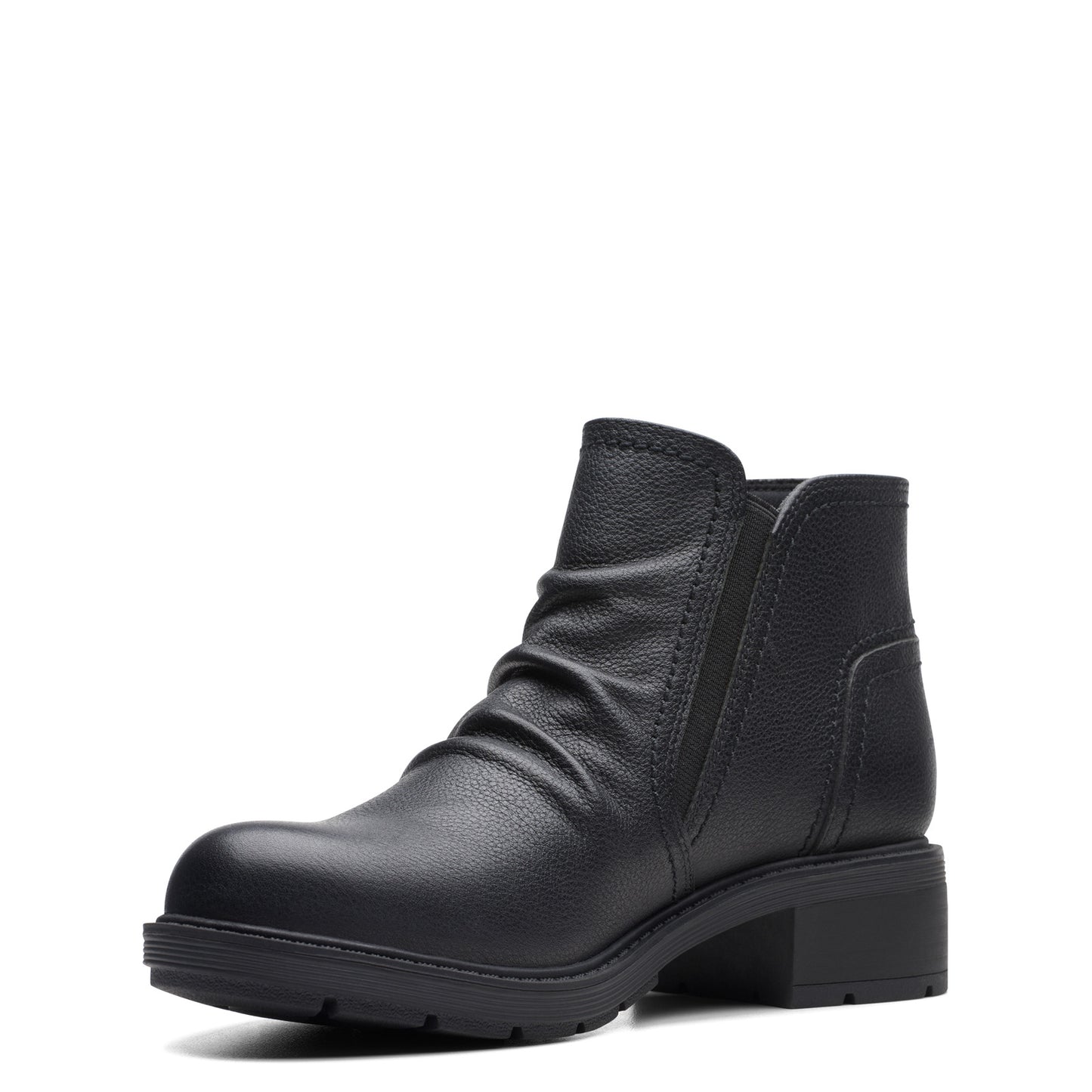 Peltz Shoes Women's Clarks Hearth Dove Boot BLACK 26174237