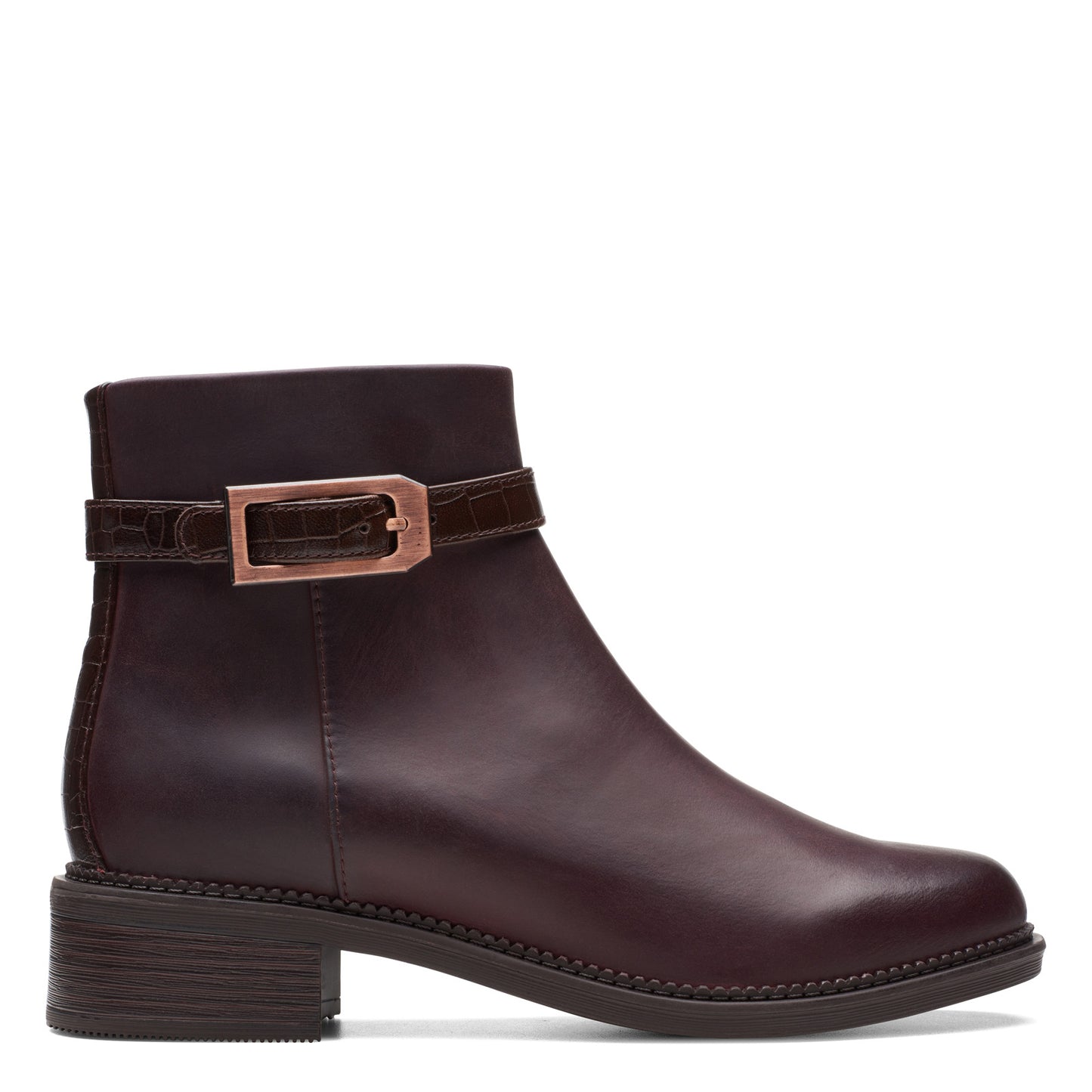 Peltz Shoes Women's Clarks Maye Grace Boot Bordeaux 26174349
