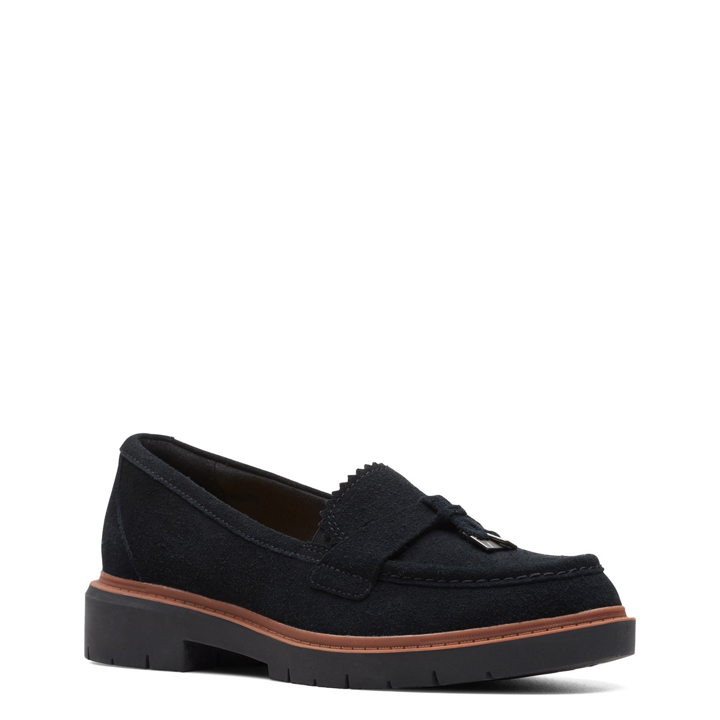 Peltz Shoes Women's Clarks Westlynn Bella Loafer black suede 26174458