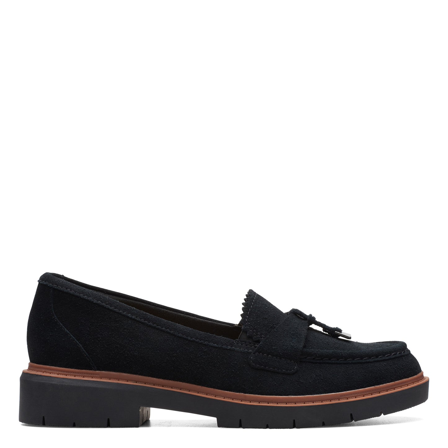 Peltz Shoes Women's Clarks Westlynn Bella Loafer black suede 26174458