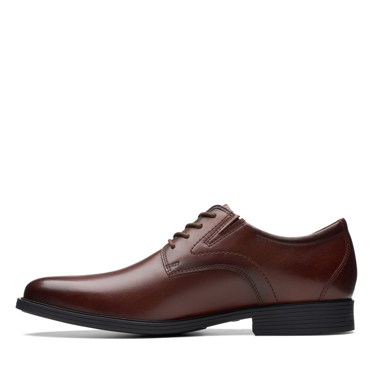 Peltz Shoes Men's Clarks Whiddon Plain Oxford Mahogany 26174473