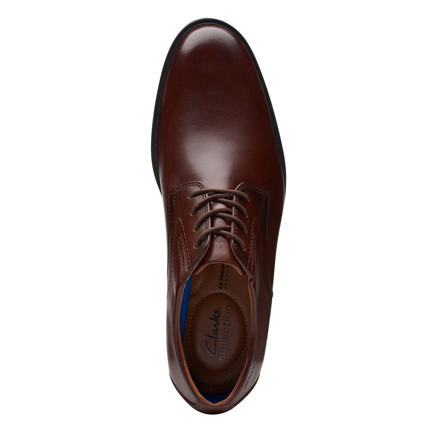 Peltz Shoes Men's Clarks Whiddon Plain Oxford Mahogany 26174473