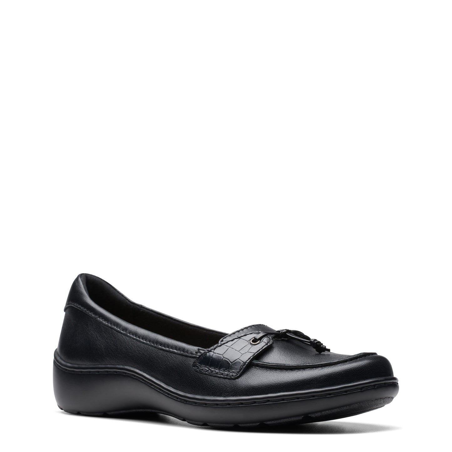 Peltz Shoes Women's Clarks Cora Haley Slip-On BLACK 26174486