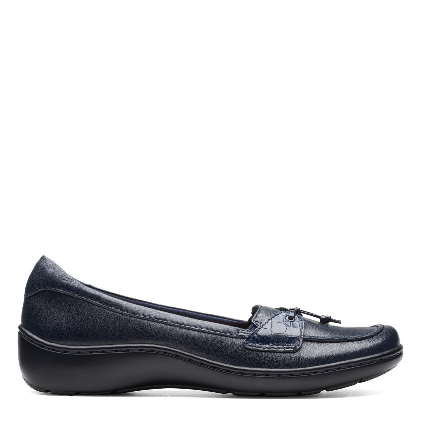 Peltz Shoes Women's Clarks Cora Haley Slip-On NAVY 26174489