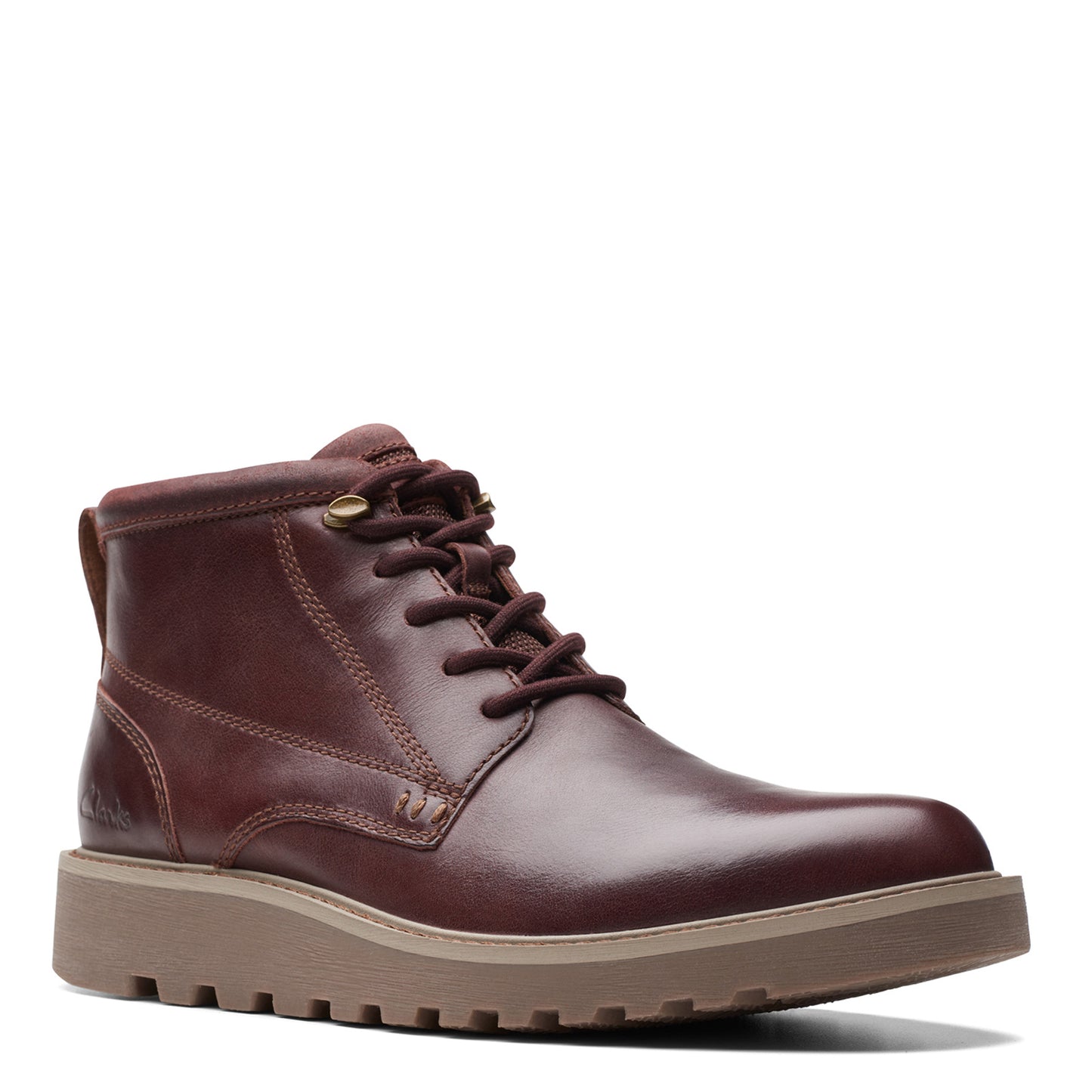 Peltz Shoes Men's Clarks Barnes Lace Boot brown 26174635