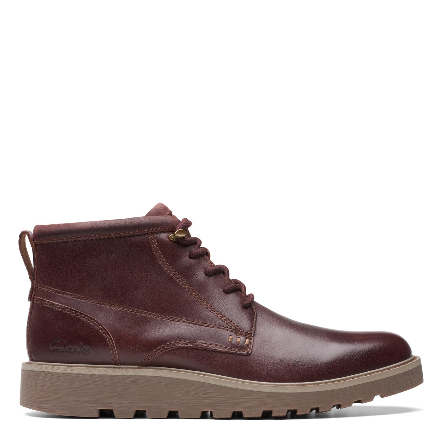 Peltz Shoes Men's Clarks Barnes Lace Boot brown 26174635