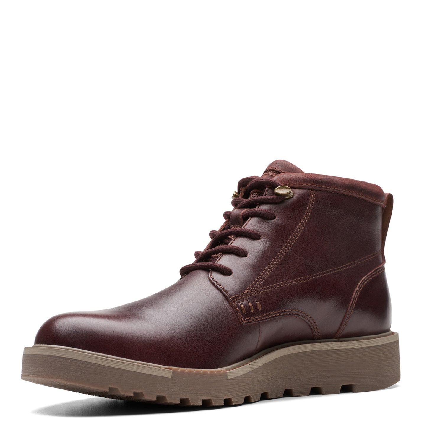 Peltz Shoes Men's Clarks Barnes Lace Boot brown 26174635