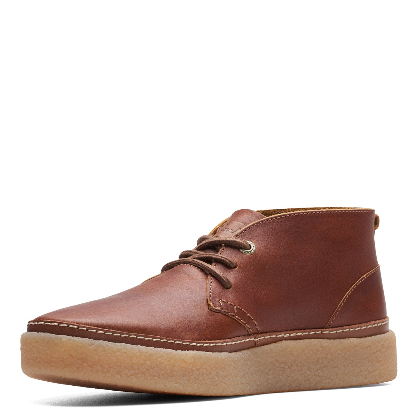 Peltz Shoes Men's Clarks Oakpark Mid Boot Tan Tumbled 26174666