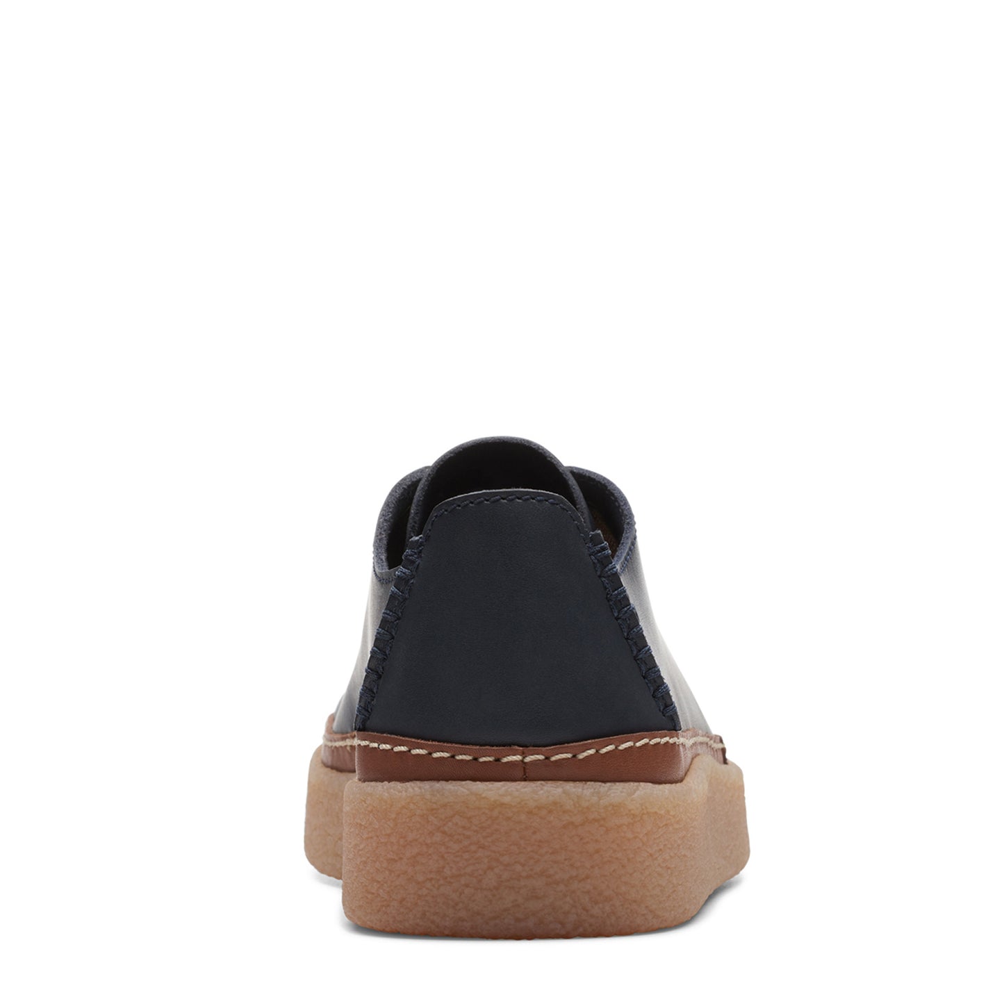 Peltz Shoes Men's Clarks Oakpark Low Lace-Up Navy Leather 26174668