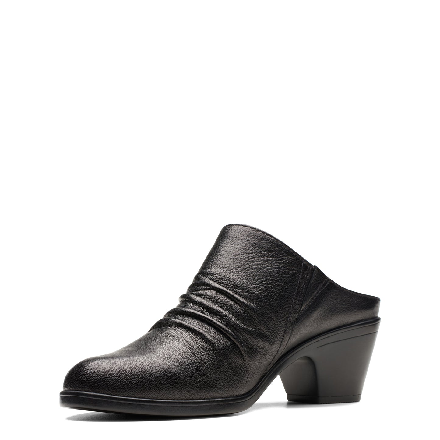 Peltz Shoes Women's Clarks Emily 2 Charm Clog BLACK 26175027