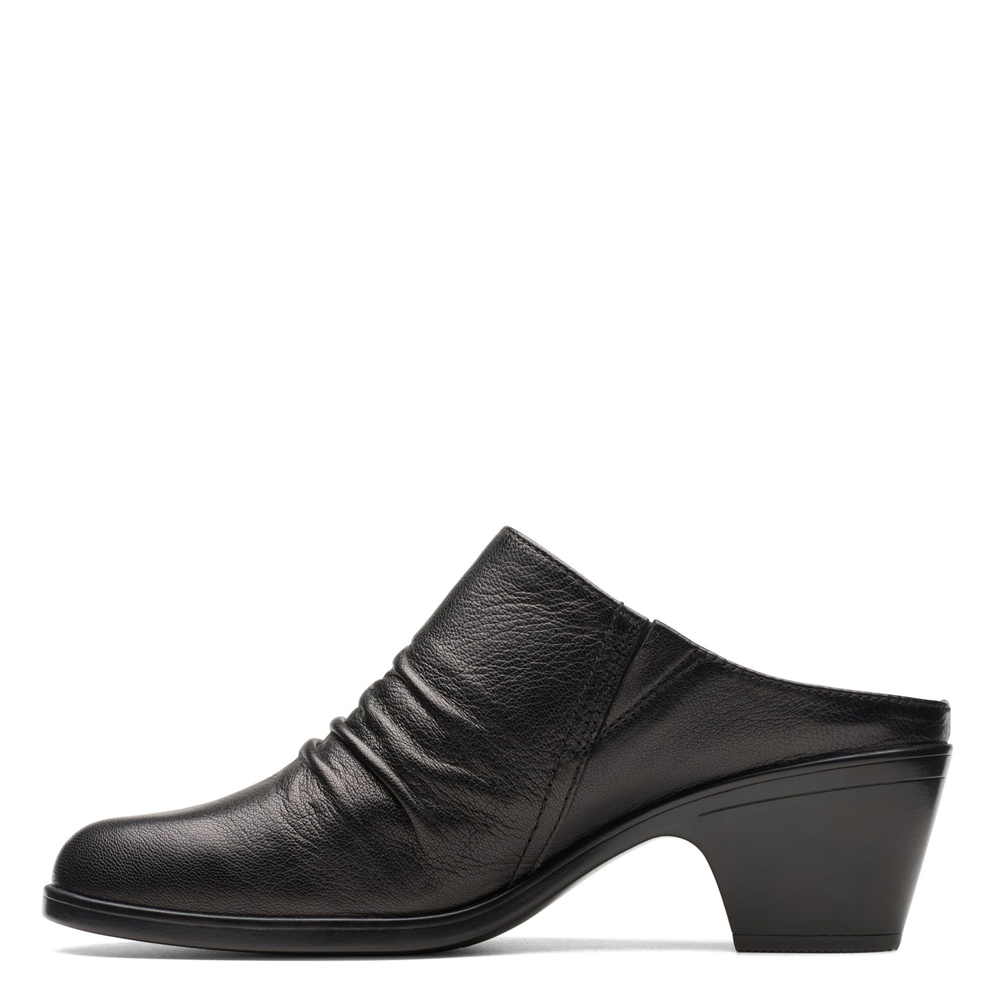 Peltz Shoes Women's Clarks Emily 2 Charm Clog BLACK 26175027
