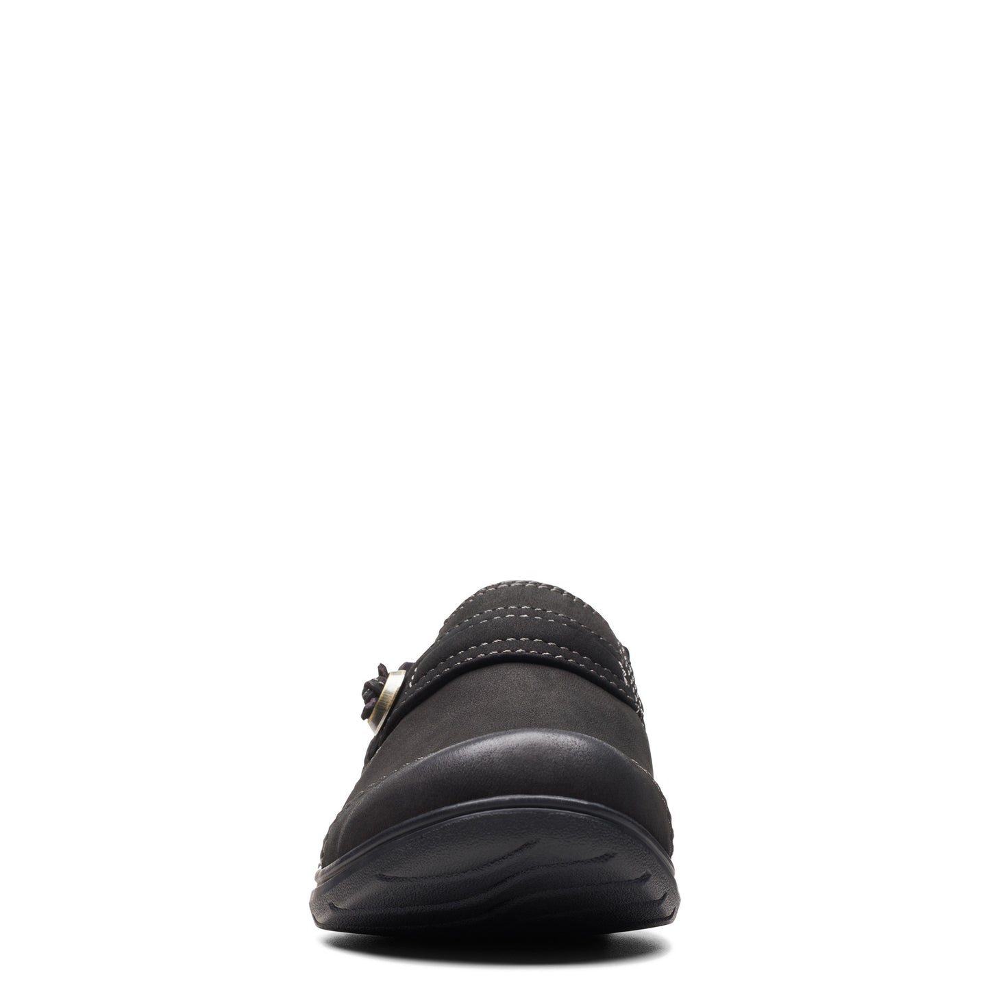 Peltz Shoes Women's Clarks Carleigh Pearl Slip-On black nubuck 26175048