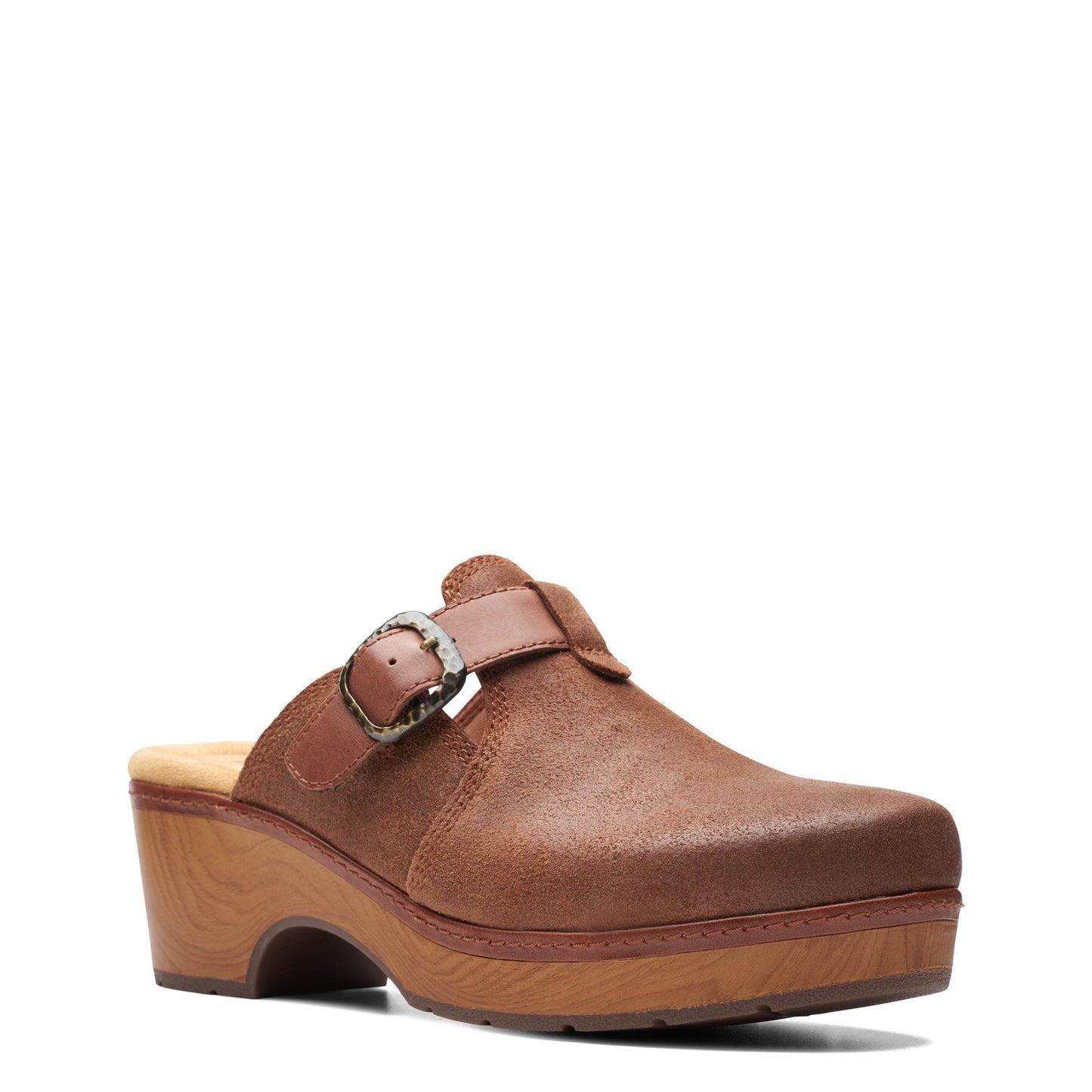 Peltz Shoes Women's Clarks Paizlee Nora Clog TAN 26175186