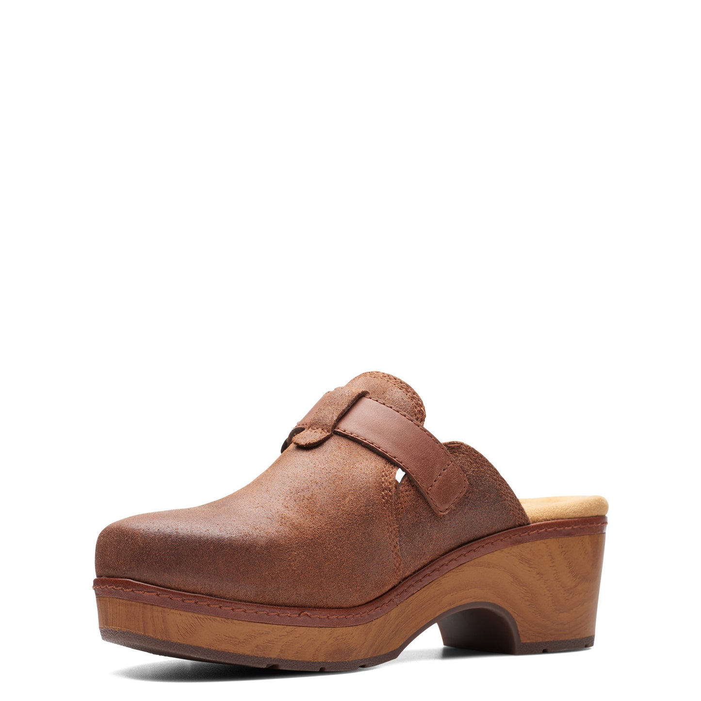 Peltz Shoes Women's Clarks Paizlee Nora Clog TAN 26175186