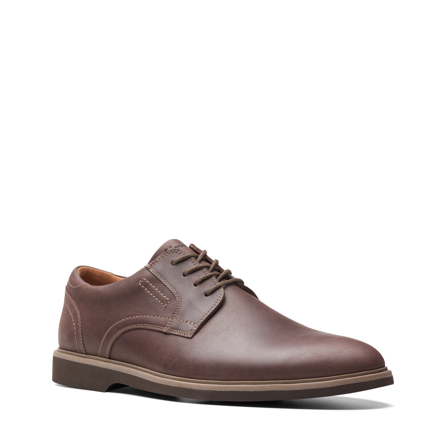 Peltz Shoes Men's Clarks Malwood Lace Oxford Dark Brown 26175402