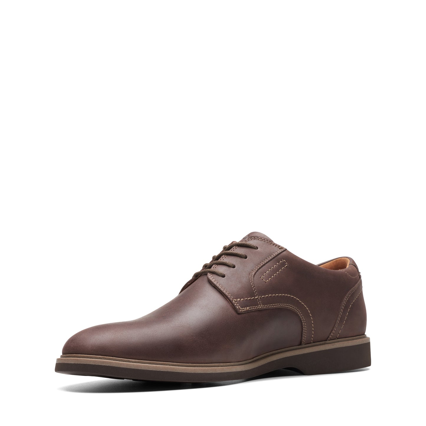 Peltz Shoes Men's Clarks Malwood Lace Oxford Dark Brown 26175402