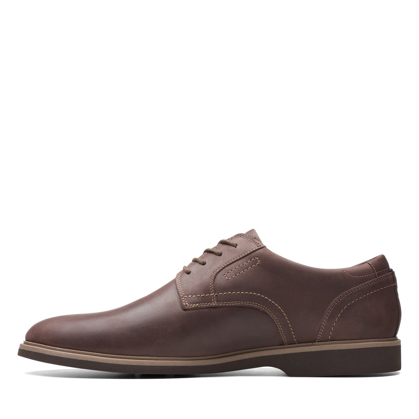 Peltz Shoes Men's Clarks Malwood Lace Oxford Dark Brown 26175402