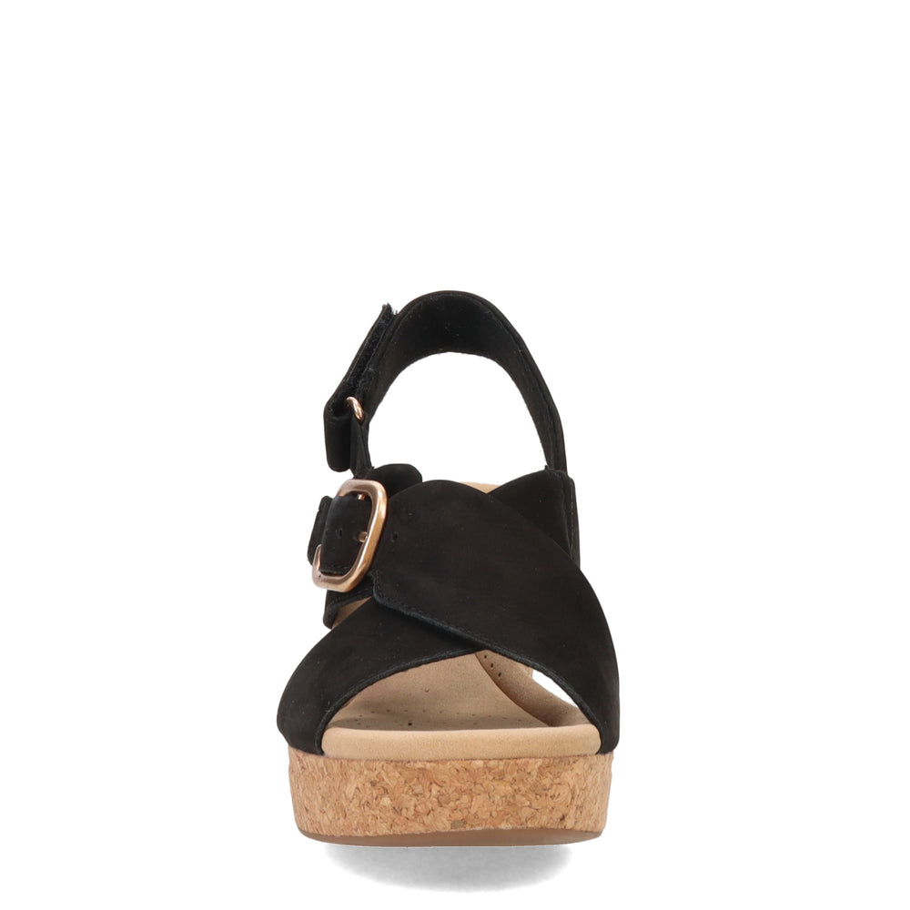 Wedge Sandals Clarks Black Suede Sandals Buy Clarks Womens