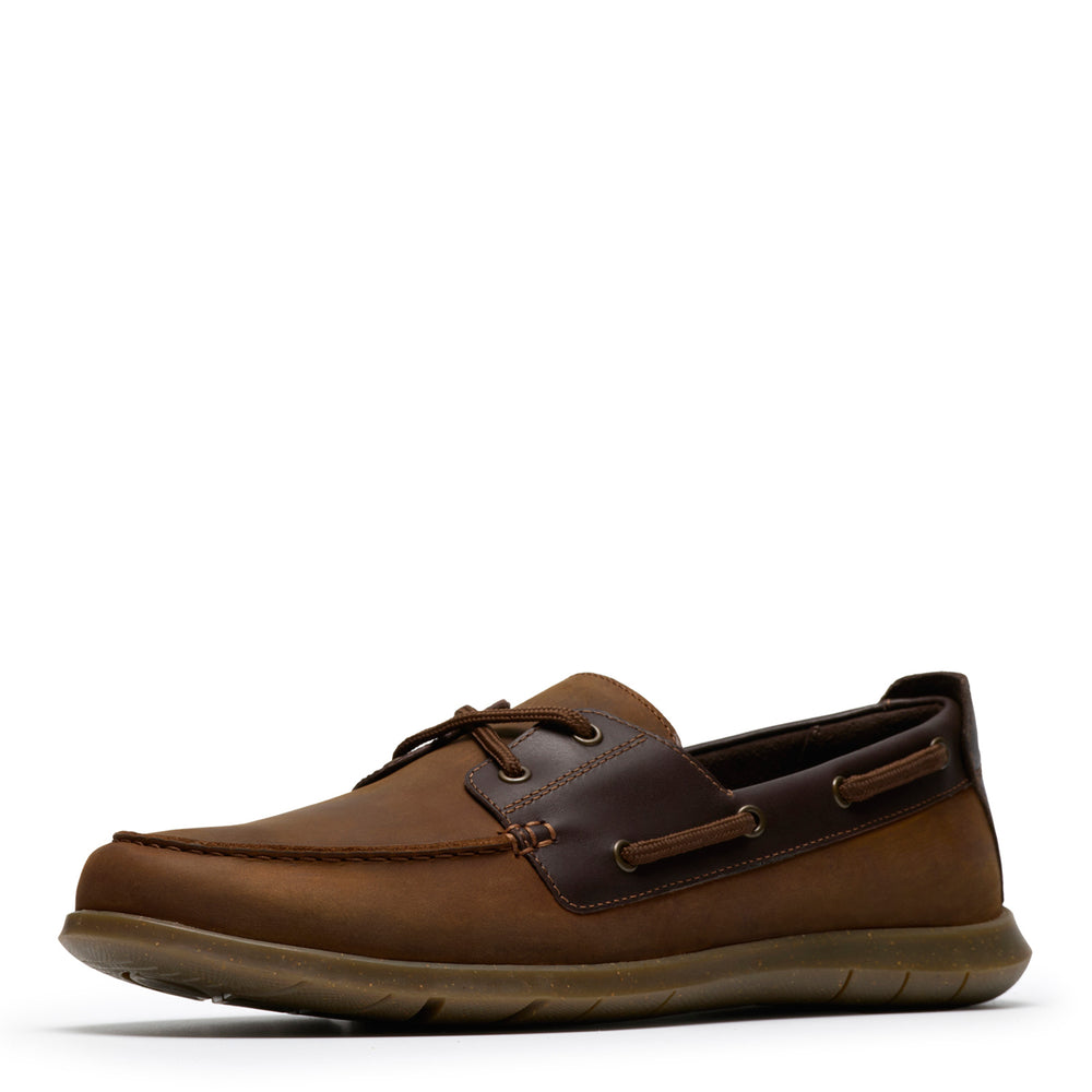 Men's Clarks, Flexway 2-Eye Boat Shoe ‐ Peltz Shoes