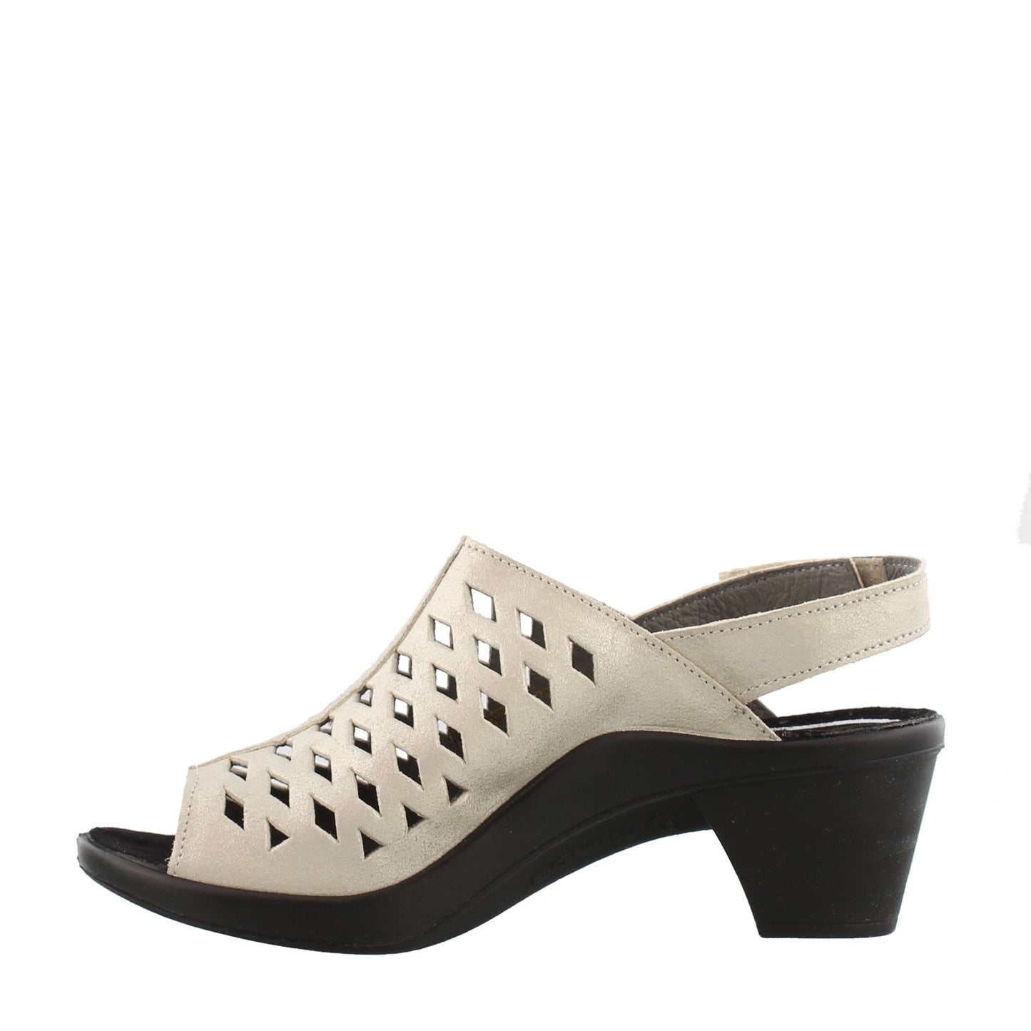 Peltz Shoes Women's Romika Mokasetta 334 Mid Heel Sandals NATURAL 27134-49210