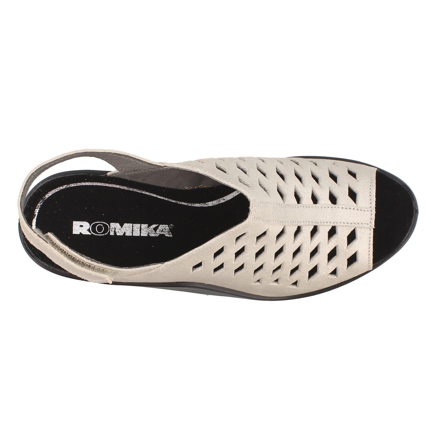 Peltz Shoes Women's Romika Mokasetta 334 Mid Heel Sandals NATURAL 27134-49210