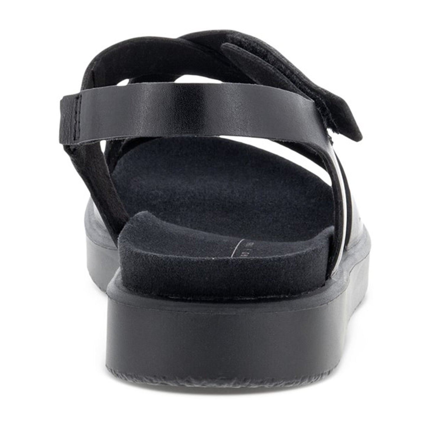 Peltz Shoes Women's Ecco Flowt Cross Strap Sandal BLACK 273723-01001
