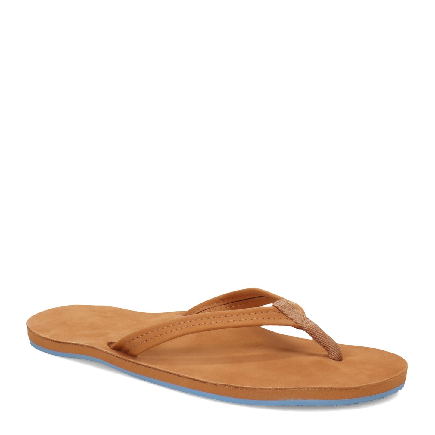 Peltz Shoes Women's Hari Mari Fields Sandal TAN BLUE 2800-118