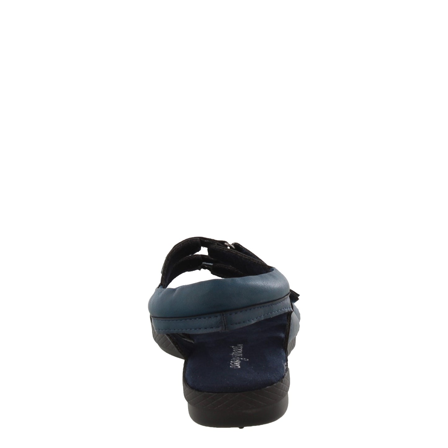 Peltz Shoes Women's Easy Street Rae Sandal NAVY 30-1490